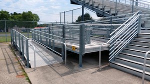 HANDICAP RAMP FOR BLEACHERS