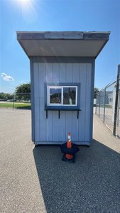 WOODEN TICKET BOOTH WITH POWER