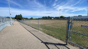 CENTURY FENCE CHAIN LINK FENCE SECTIONS AND 1 DOUBLE GATE