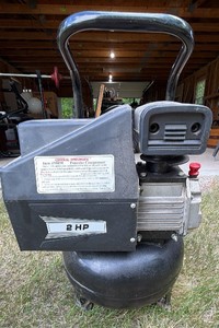 Central Pneumatic 4-Gallon 2 HP Pancake Air Compressor (Item 38898) with 12 Impact Wrench & Air Blow Gun Bundle