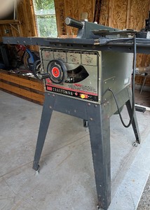 Vintage Sears Craftsman 10 Motorized Table Saw (Model 113.295751)  USA Built, Emerson Electric Motor