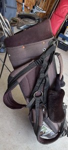 Diamond TEK golf bag with assorted golf clubs