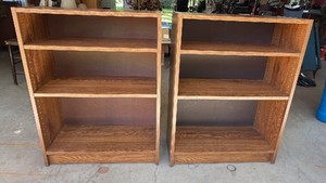 2 bookshelves