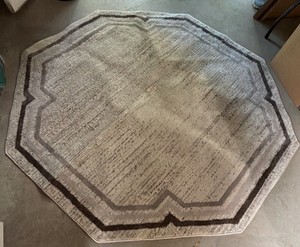 Oasis collection rug VENITA 40 Brown 1 85 x 185 6-foot octagon