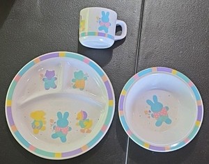 Vintage Childrens dish set (baby animals)