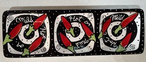 3 section salsa, relish tray