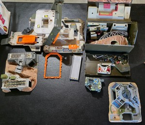 Huge Vintage Galoob Micro Machines Military Lot - Vehicles, Planes, Submarine & Playset Parts and Vintage 1990s Mighty Max Playset & Parts Lot