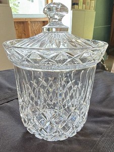 Vintage cut Crystal large candy jar