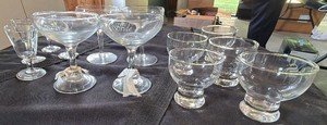 bride groom glassware set