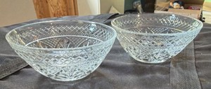 Vintage press glass dessert bowls