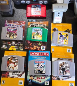 Huge Nintendo 64 (N64) Bundle w Console, Expansion Pak, 4 Controllers & 6 Games
