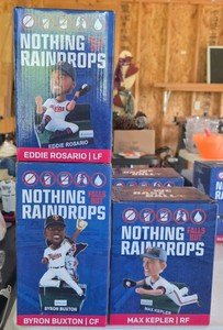 Complete Minnesota Twins Nothing But Raindrops Outfield Bobblehead Set - Rosario, Buxton & Kepler