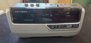 OPTIMUS alarm, clock with cassette tape