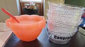 Lot of plastic serving bowls