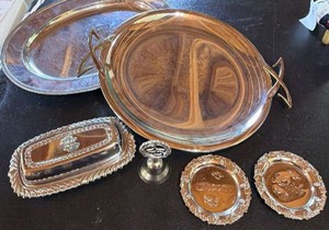 Assorted serving trays