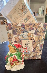 Enesco Cherished Teddies Wolfgang The Spirit Of Christmas Is In Us All figurine