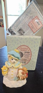 Georgina stone resin figurine from the Enesco Cherished Teddies collection.