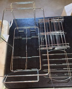 Collection of chrome kitchen wire racks