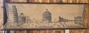 vintage mid-century Italian tapestry wall hanging
