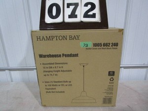 Hampton Bay Warehouse Light - Hunter Green