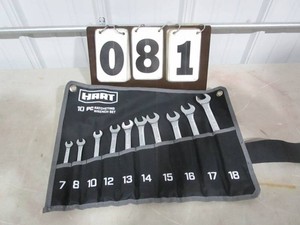 Hart Ratcheting Wrench Set - 10 pc
