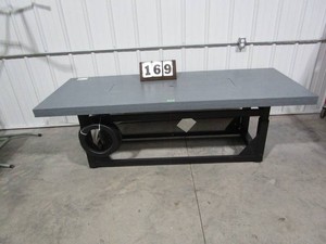 Fire Pit Table - Adjustable Height - Gray