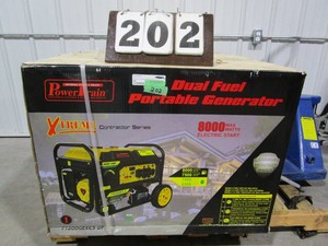 Power Train Dual Fuel Portable Generator 8000 Watts.