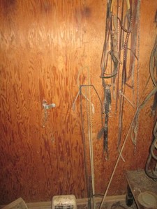 Vintage cast iron carriage steps, Buggy whips, harnesses and other horse tack