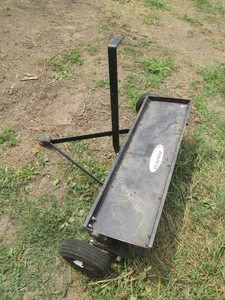Fimco metal pull behind plug-pulling style aerator
