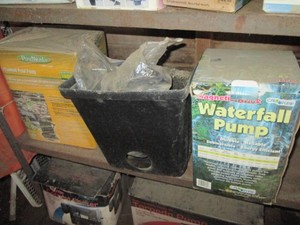 Waterfall and pond pumps