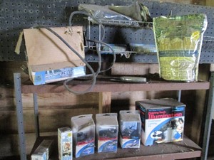 Collection of assorted fountain pump accessories