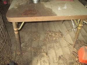 Vintage hairpin style dining table