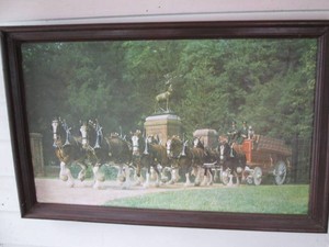 Vintage Budweiser Framed wall decor