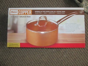 Parini copper 3qt sauce pan