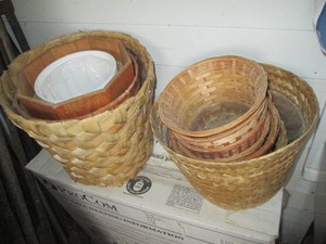 Wicker basket grouping