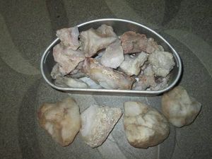 Raw Calcite mineral rocks and stones
