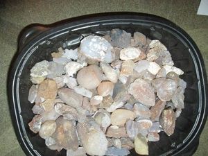 Calcite cave rock variety