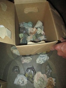 Dinosaur gizzard stone, dolminite plus other mineral rocks and stones