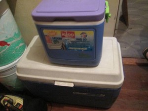 Igloo lunch cooler and Coleman insulated cooler