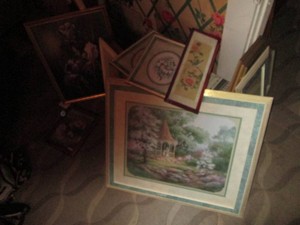 Framed floral themed wall decor in varying styles and sizes