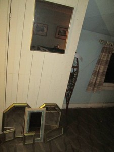 Variety of assorted framed mirrors
