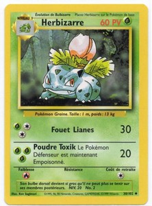 1st Edition French Herbizzare 30102 Base Set Pokemon TCG