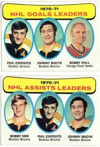 1971-72 Topps Hockey Card Lot - Bobby Orr, Phil Esposito, Johnny Bucyk, Bobby Hull