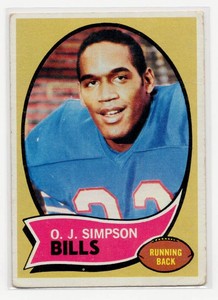 1970 Topps Football O.J. Simpson #90 Rookie Card