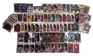 Vintage and Modern Basketball Card Lot - Michael Jordan, Shaq, Magic Johnson, Hakeem Olajuwon, Iverson, Bird, Rodman, Banchero, Braun, and More