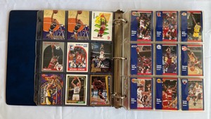 Nice Vintage Basketball Card Binder - Michael Jordan, Larry Bird, Magic Johnson, Scottie Pippen, and More (Over 360 Cards)