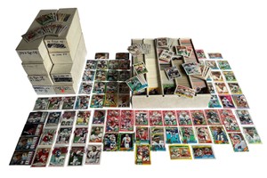 Huge Football Card Lot Loaded with HOFers, Rookies, All-Pros, Commons, including 1986 Topps, 1987 Topps, 1988 Topps, 1989 Topps, 1990 Topps, 1989 Pro Set, and More Set Builders (Nice Book Value)
