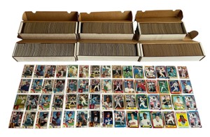 Huge Topps Baseball Card Set Builder Lot including 1984 Topps With Mattingly (RC), 1987 Topps, 1988 Topps, And 1990 Topps - HOFers, All-Stars, Semi-Stars, and Commons