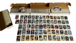 Huge Fleer Baseball Card Set Builder Lot - 1981 Fleer, 1987 Fleer (with Griffey Jr. RC, Randy Johnson RC) and 1988 Fleer