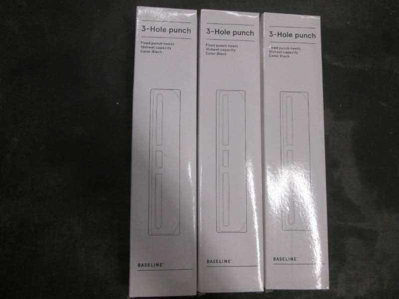 3 three hole punches